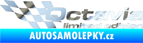 Samolepka Octavia limited edition levá chrom fólie stříbrná zrcadlová