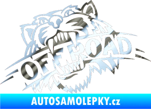 Samolepka Off Road 001  chrom fólie stříbrná zrcadlová