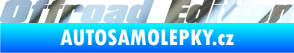 Samolepka Offroad edition 002 nápis chrom fólie stříbrná zrcadlová