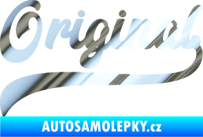 Samolepka Original nápis chrom fólie stříbrná zrcadlová