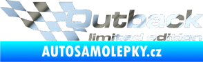 Samolepka Outback limited edition levá chrom fólie stříbrná zrcadlová