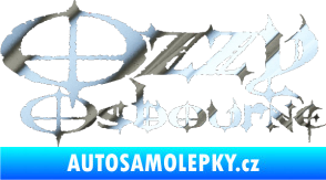Samolepka Ozzy Osbourne 002 chrom fólie stříbrná zrcadlová