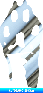 Samolepka Packa 001 levá chrom fólie stříbrná zrcadlová