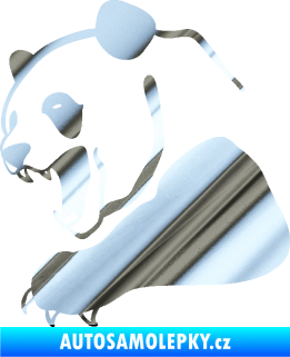 Samolepka Panda 010 levá chrom fólie stříbrná zrcadlová