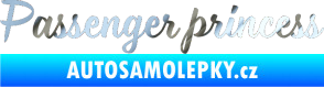 Samolepka Passenger Princess 001 nápis chrom fólie stříbrná zrcadlová