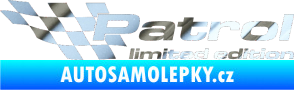 Samolepka Patrol limited edition levá chrom fólie stříbrná zrcadlová