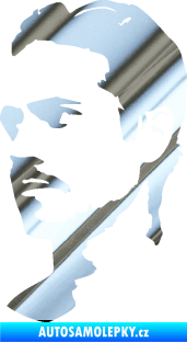 Samolepka Paul Walker 004 levá chrom fólie stříbrná zrcadlová