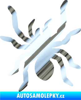 Samolepka Pavouk 014 levá chrom fólie stříbrná zrcadlová