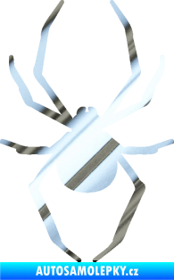 Samolepka Pavouk 021 chrom fólie stříbrná zrcadlová