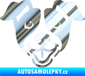 Samolepka Pes 065 chrom fólie stříbrná zrcadlová