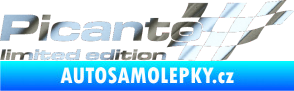 Samolepka Picanto limited edition pravá chrom fólie stříbrná zrcadlová