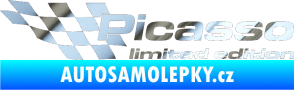 Samolepka Picasso limited edition levá chrom fólie stříbrná zrcadlová