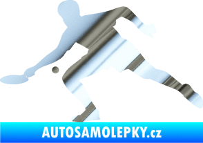 Samolepka Ping pong 001 levá chrom fólie stříbrná zrcadlová