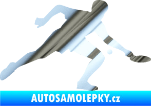 Samolepka Ping pong 001 pravá chrom fólie stříbrná zrcadlová