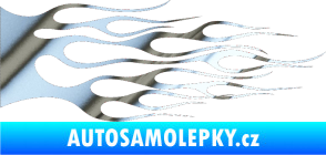 Samolepka Plameny 023 chrom fólie stříbrná zrcadlová