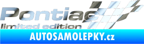 Samolepka Pontiac limited edition pravá chrom fólie stříbrná zrcadlová