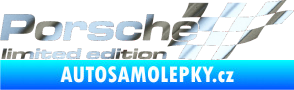 Samolepka Porsche limited edition pravá chrom fólie stříbrná zrcadlová