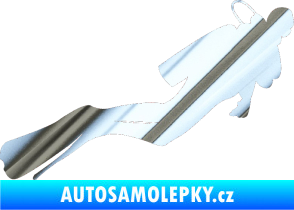 Samolepka Potápěč 005 pravá chrom fólie stříbrná zrcadlová
