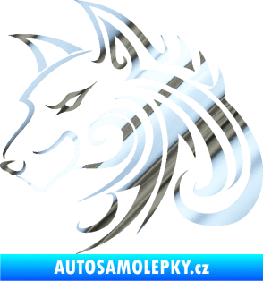 Samolepka Predator tattoo 001 levá chrom fólie stříbrná zrcadlová