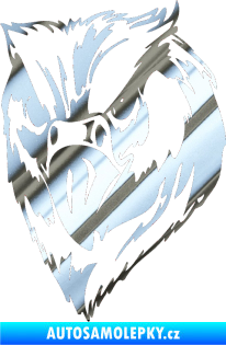 Samolepka Predators 002 levá chrom fólie stříbrná zrcadlová