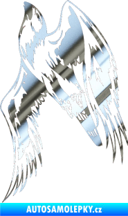 Samolepka Predators 011 levá chrom fólie stříbrná zrcadlová