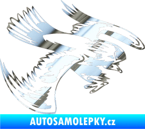 Samolepka Predators 016 pravá chrom fólie stříbrná zrcadlová