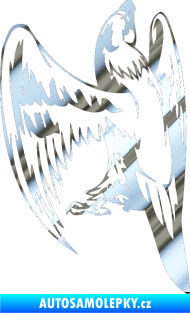 Samolepka Predators 018 levá chrom fólie stříbrná zrcadlová