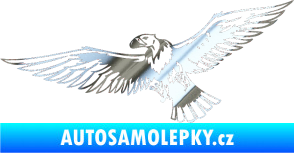 Samolepka Predators 028 levá sup chrom fólie stříbrná zrcadlová