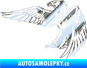 Samolepka Predators 030 levá chrom fólie stříbrná zrcadlová
