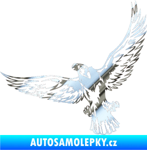 Samolepka Predators 044 levá chrom fólie stříbrná zrcadlová