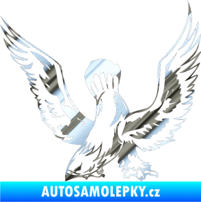 Samolepka Predators 051 levá chrom fólie stříbrná zrcadlová