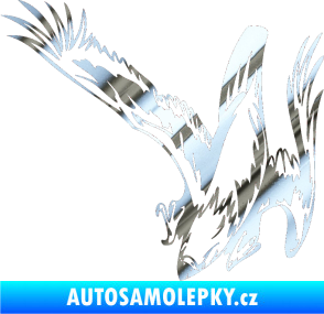 Samolepka Predators 069 levá chrom fólie stříbrná zrcadlová