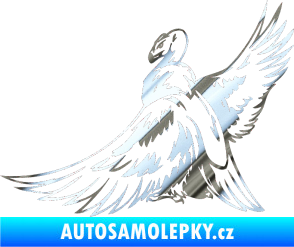 Samolepka Predators 071 levá sup chrom fólie stříbrná zrcadlová