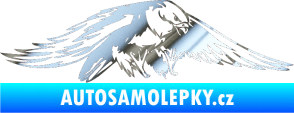 Samolepka Predators 074 pravá chrom fólie stříbrná zrcadlová