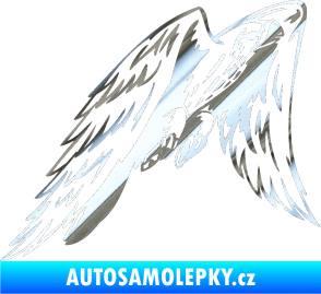 Samolepka Predators 090 pravá sokol chrom fólie stříbrná zrcadlová
