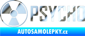 Samolepka Psycho 002 chrom fólie stříbrná zrcadlová