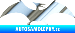 Samolepka Pterodactylus 001 pravá chrom fólie stříbrná zrcadlová