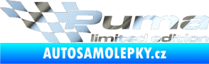 Samolepka Puma limited edition levá chrom fólie stříbrná zrcadlová