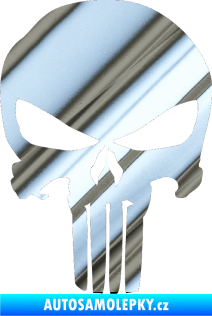 Samolepka Punisher 001 chrom fólie stříbrná zrcadlová