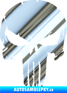 Samolepka Punisher 004 chrom fólie stříbrná zrcadlová
