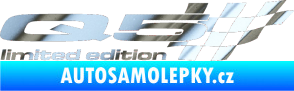 Samolepka Q5 limited edition pravá chrom fólie stříbrná zrcadlová