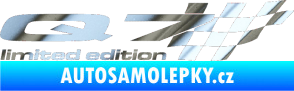 Samolepka Q7 limited edition pravá chrom fólie stříbrná zrcadlová