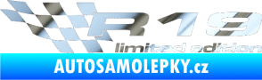Samolepka R19 limited edition levá chrom fólie stříbrná zrcadlová