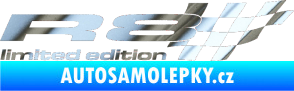 Samolepka R8 limited edition pravá chrom fólie stříbrná zrcadlová