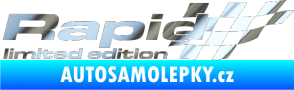 Samolepka Rapid limited edition pravá chrom fólie stříbrná zrcadlová