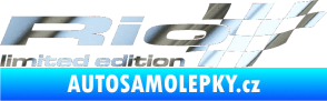 Samolepka Rio limited edition pravá chrom fólie stříbrná zrcadlová