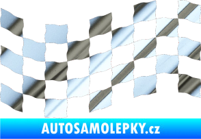 Samolepka Šachovnice 008 chrom fólie stříbrná zrcadlová
