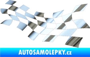 Samolepka Šachovnice 018 chrom fólie stříbrná zrcadlová
