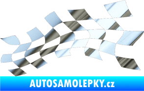 Samolepka Šachovnice 020 chrom fólie stříbrná zrcadlová