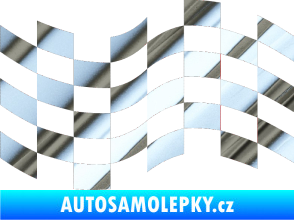 Samolepka Šachovnice 022 chrom fólie stříbrná zrcadlová